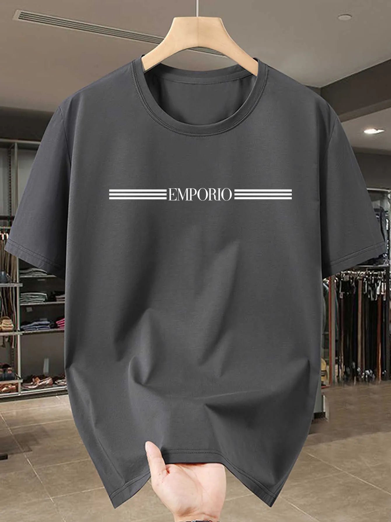 メンズTシャツ - 通気性、吸汗速乾性に優れた半袖クルーネックシャツ、オールシーズン対応のカジュアル&スポーツウェアスタイル