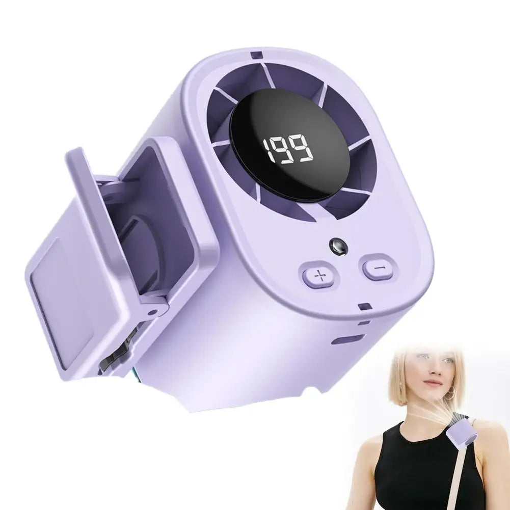Fan Waist Hanging Neck Clip Handheld Small Fan Desktop Multifunctional High Wind Speed Small Fan