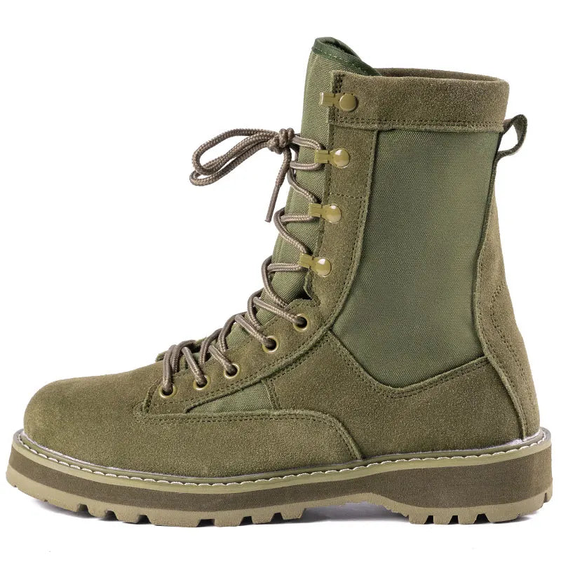 Tactical Boots Men Boots Special Force Green Army Boots Outdoor Hiking Boots Ankle Shoes Men Work Shoes by PETAL & GLOW