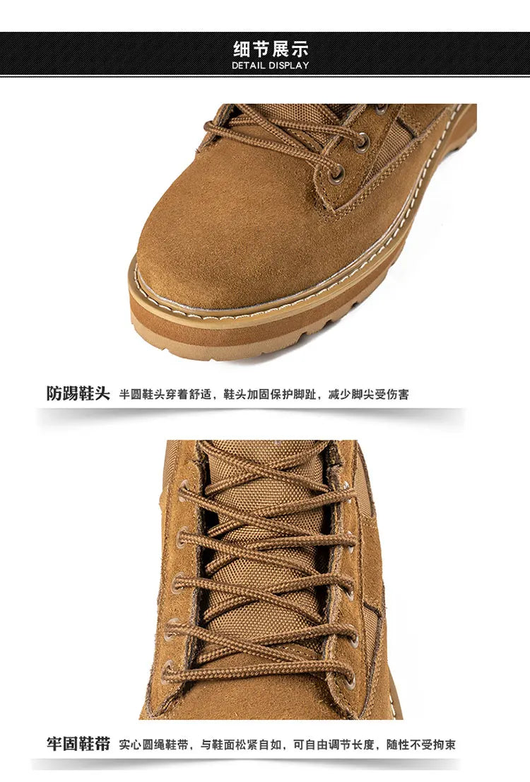 Tactical Boots Men Boots Special Force Green Army Boots Outdoor Hiking Boots Ankle Shoes Men Work Shoes by PETAL & GLOW