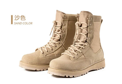 Tactical Boots Men Boots Special Force Green Army Boots Outdoor Hiking Boots Ankle Shoes Men Work Shoes by PETAL & GLOW