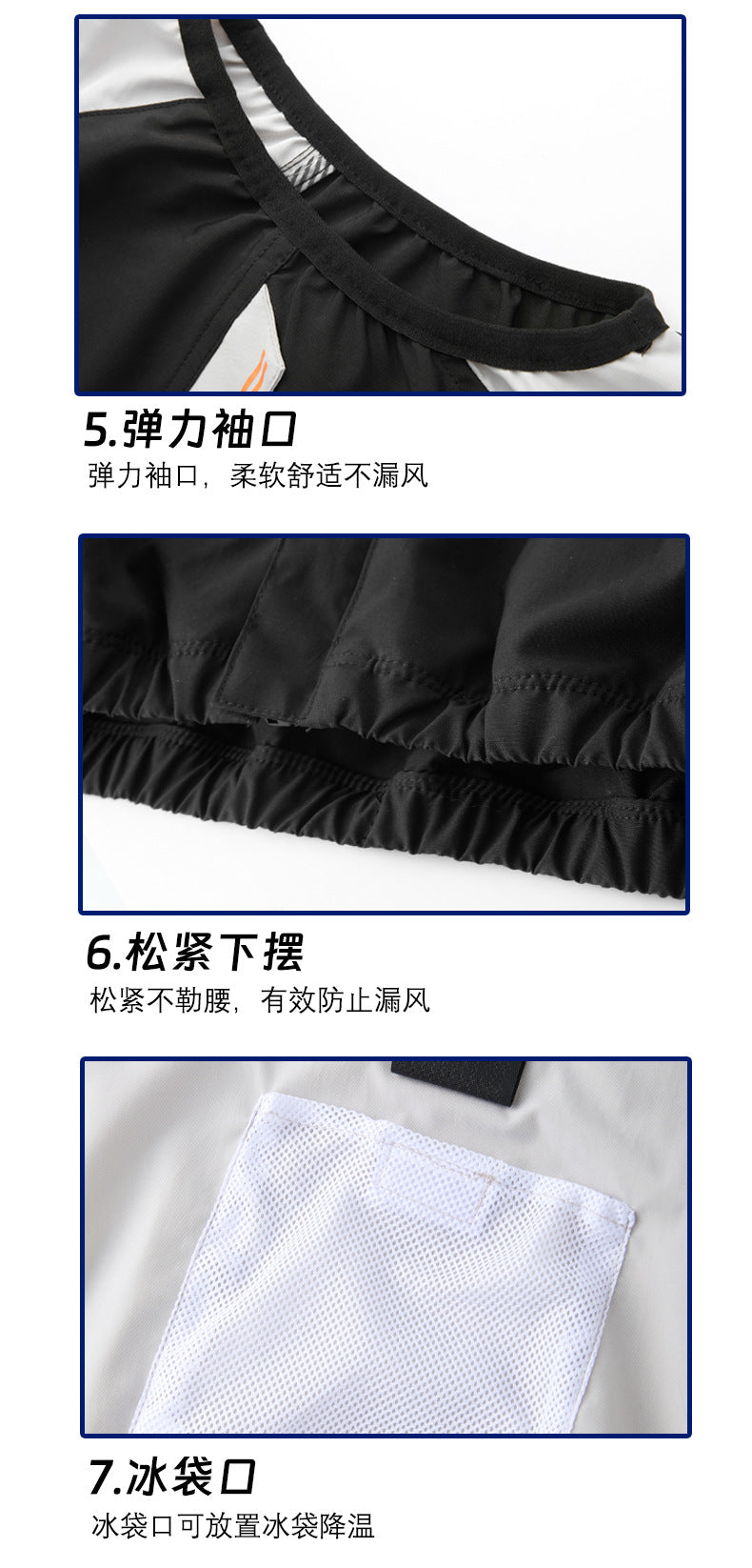 国境を越えた夏の新型空調服 フード付き作業服 半袖冷却ファン服 男性向けアウトドア夏対策作業服