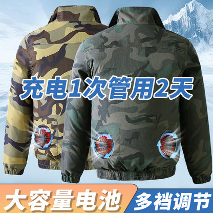 メンズ夏用空調服、ファン付き冷却服、溶接現場熱中症対策作業着