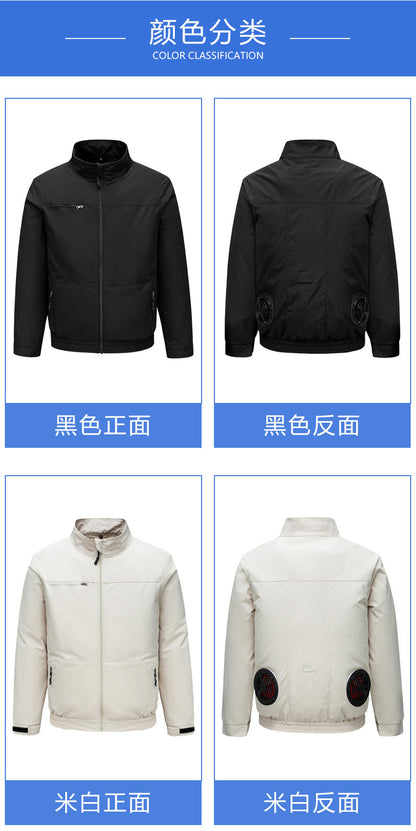 Cross-border New Smart Air-conditioning Clothing Jacket Clothes with Fan Outdoor Work Uniform Labor Protection Duty Fan Clothing
