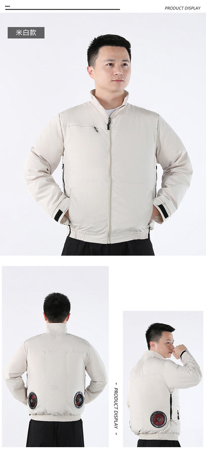 Cross-border New Smart Air-conditioning Clothing Jacket Clothes with Fan Outdoor Work Uniform Labor Protection Duty Fan Clothing