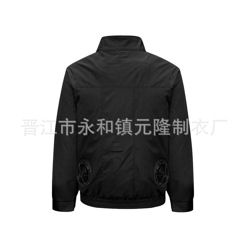 国境を越えた空調服 夏用冷房ファン付き作業着 男性作業員向け ファン付き空調服 夏の暑さ対策 電気溶接作業服 労働保護作業服