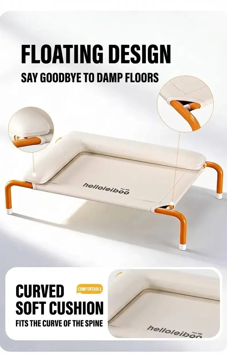 Dog camping bed, suitable for all seasons, removable and washable, off-the-ground and moisture-proof