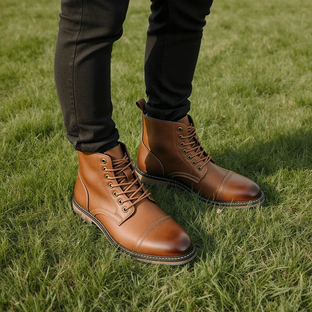 Boots Military Strong Wear-Resistant Outdoor Breathable Boots Army by PETAL & GLOW