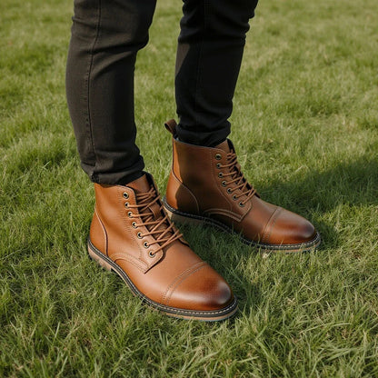 Boots Military Strong Wear-Resistant Outdoor Breathable Boots Army by PETAL & GLOW