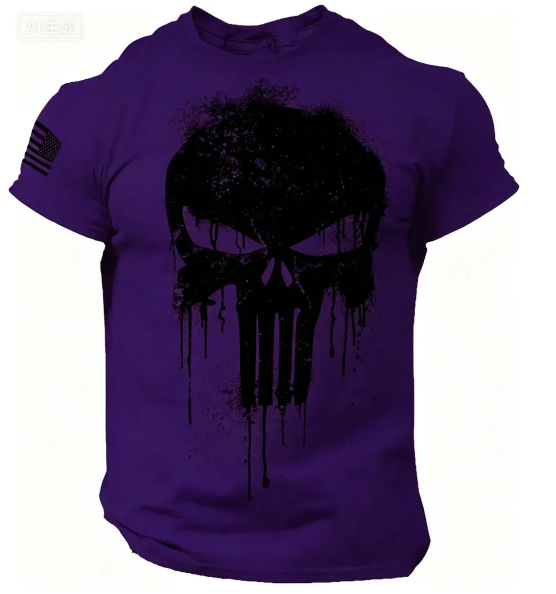 メンズTシャツ 3Dプリント 愛国的なドロップショルダー オーバーサイズ 半袖 スポーツウェア メンズ衣料 トップスカテゴリ Tシャツ