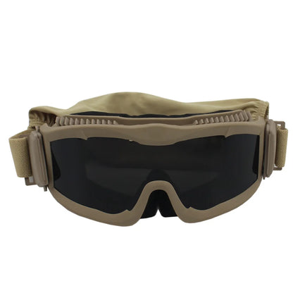 VULPO Tactical Goggles Airsoft Paintball Shooting Goggles Windproof Anti Fog Glasses Hiking Mountaineering Glasses by PETAL & GLOW
