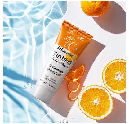 SPF40 色付き保湿VC日焼け止め スキンプロテクション リフレッシングメイクアップ サンスクリーンクリーム UVアンチエイジングレジスタンス 日焼け止め