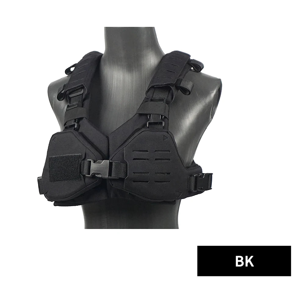 Tactical Bikini Armor Vest Women Protect Cosplay Plate Carrier Molle Lady Sexy Hunting Equipment Lightweight Camping Outdoor by PETAL & GLOW
