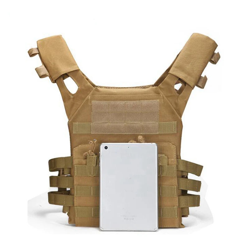 Nylon Tactical Vest Body Armor Hunting Carrier Airsoft Accessory Combat MOLLE Camo Cosplay Army Vest CS Game Jungle Equipment by PETAL & GLOW