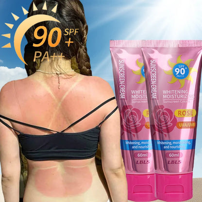 日焼け止め SPF90+ 紫外線保護 美白保湿 顔 体 腕 太もも 日焼け止めクリーム スキンケア