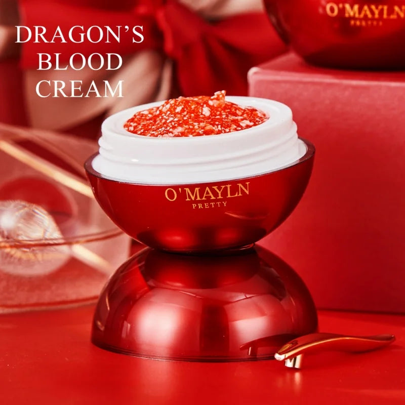 50G/Box Dragon Blood Facial Cream, Beauty Cream, Facial Skincare Essence, Lazy Toner, Firms and Moisturizes Skin, Makes Skin More Elastic and Vibrant, Looks Younger, Suitable for Both Men and Women, Daily Facial Care, Holiday by PETAL & GLOW