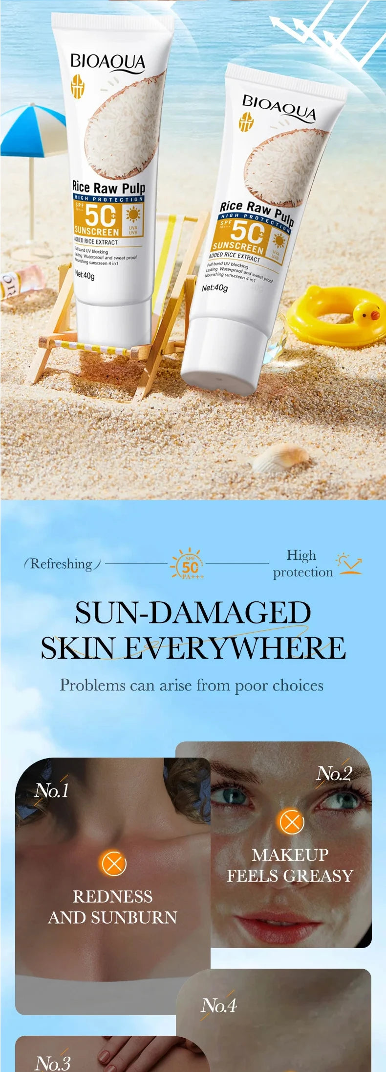 顔用日焼け止めクリーム SPF50+ ボディプロテクター 日焼け止めローション 長時間持続 べたつかない 日焼け防止 紫外線対策 サンスクリーン