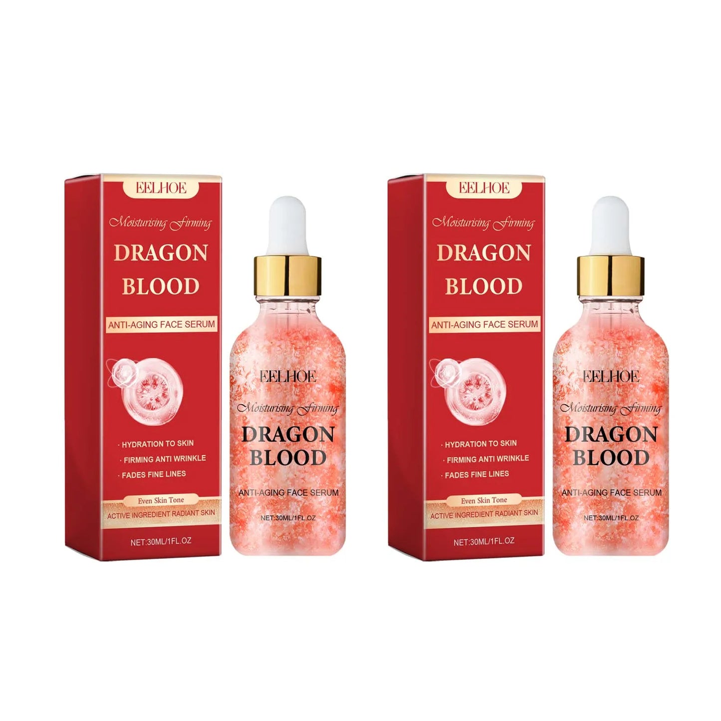 Dragon Blood Facial Serum Fade Fine Lines Lifting Firming Smooth Nourishing Brighten Face Skin Rejuvenation Essence Moisturizing by PETAL & GLOW