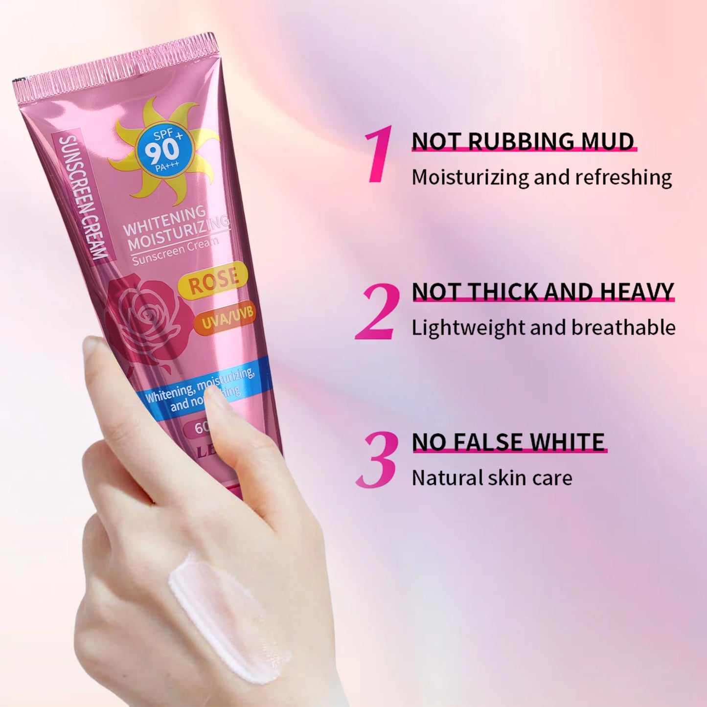 日焼け止め SPF90+ 紫外線保護 美白保湿 顔 体 腕 太もも 日焼け止めクリーム スキンケア