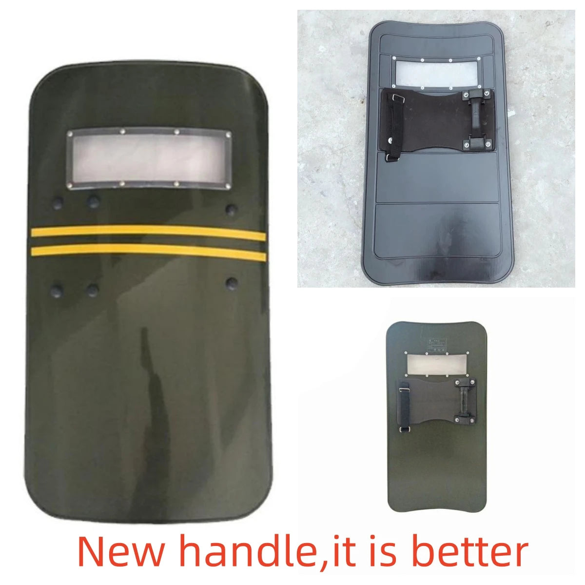 Anti-riot Shield Camouflage Black Army Green Protective Defense Equipment Security Handheld Shield by PETAL & GLOW