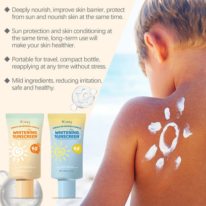 キッズ 日焼け止め ボディローション SPF50 軽量べたつかない さっぱり フェイス 保湿 ブライトニング 広範囲保護 保湿日焼け止め