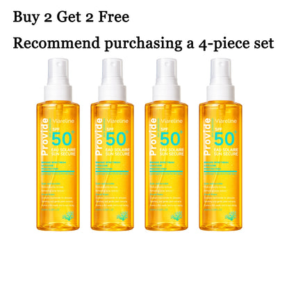 100ML SPF50 日焼け止めスプレー ベタつかない 肌保護 保湿 なめらかさ向上 リフレッシュ 日焼け防止 日焼け止めスプレー