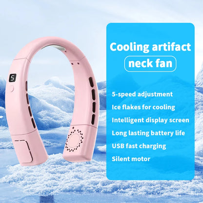 ネックファン、首掛け扇風機、強風だが静か、長時間バッテリー、夏の冷却必需品