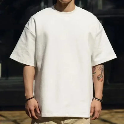 メンズTシャツ - 通気性、吸汗速乾性に優れた半袖クルーネックシャツ、オールシーズン対応のカジュアル＆スポーツウェアスタイル