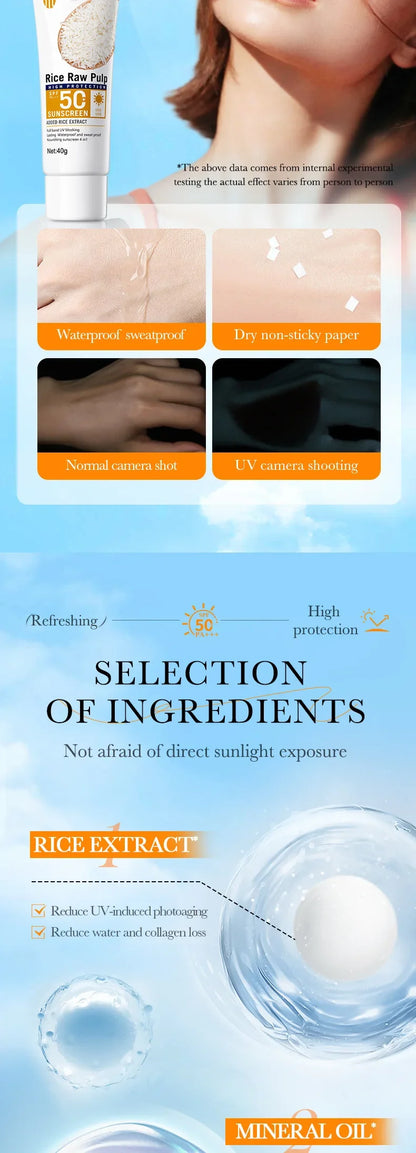 顔用日焼け止めクリーム SPF50+ ボディプロテクター 日焼け止めローション 長時間持続 べたつかない 日焼け防止 紫外線対策 サンスクリーン