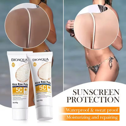 顔用日焼け止めクリーム SPF50+ ボディプロテクター 日焼け止めローション 長時間持続 べたつかない 日焼け防止 紫外線対策 サンスクリーン