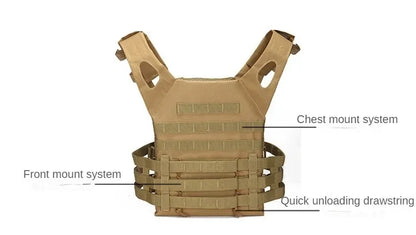 Nylon Tactical Vest Body Armor Hunting Carrier Airsoft Accessory Combat MOLLE Camo Cosplay Army Vest CS Game Jungle Equipment by PETAL & GLOW