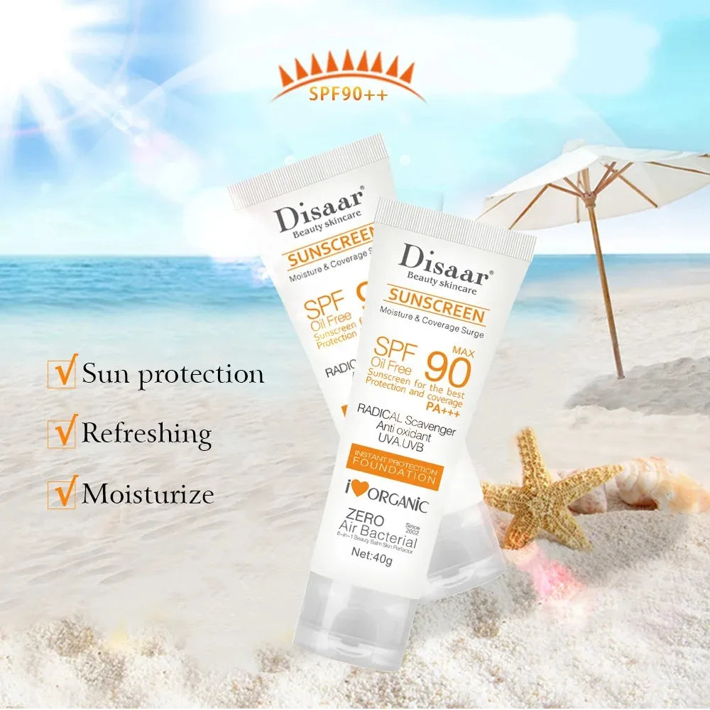 顔と体用の日焼け止め ウォータープルーフ SPF90+ UVサンクリーム 日焼け止め スキンプロテクティブクリーム アンチサン フェイシャル シーサイドプロテクションクリーム