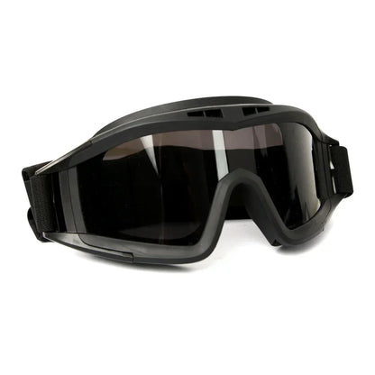New Airsoft Tactical Goggles 3 Lens Windproof Dustproof Shooting Motocross Motorcycle Mountaineering Glasses CS Safe Protection by PETAL & GLOW