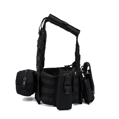 6094 Military Tactical Vest Body Armor Combat Army CS Gear Hunting Plate Carrier Airsoft Accessories Wargame Pouch Molle Vest by PETAL & GLOW