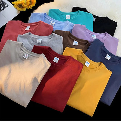 メンズ ブランクTシャツ ホワイト S-3XL オーバーサイズ 無地 ラージサイズ ファッション 長袖 トップス 男女兼用