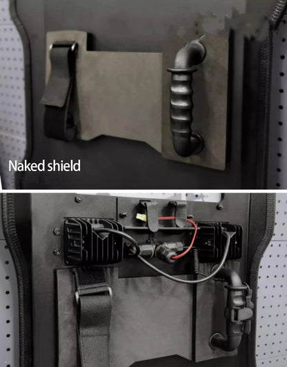 High-strength ABS Impact-resistant Flash Shield Live CS Riot Shield Cos Shield Prop Equipment Can Be Customized by PETAL & GLOW