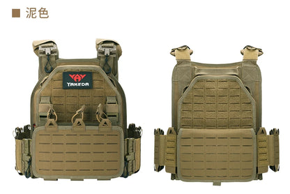 YAKEDA Tactical Vest Outdoor Hunting Plate Carrier Protective Adjustable Vest Airsoft Carrier Combat Equipment 6094 Vest by PETAL & GLOW
