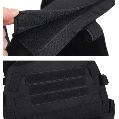 6094 Military Tactical Vest Body Armor Combat 1Army CS Gear Hunting Plate Carrier Airsoft Accessories Wargame Pouch Molle Vest by PETAL & GLOW
