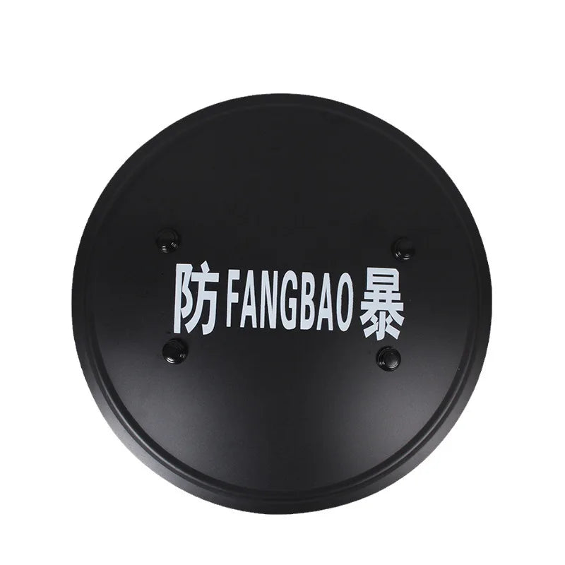 Metal Tactical Handheld Aluminum Alloy Round Shield Riot Shield Round Tactical Shield Security Equipment Security Equipment by PETAL & GLOW