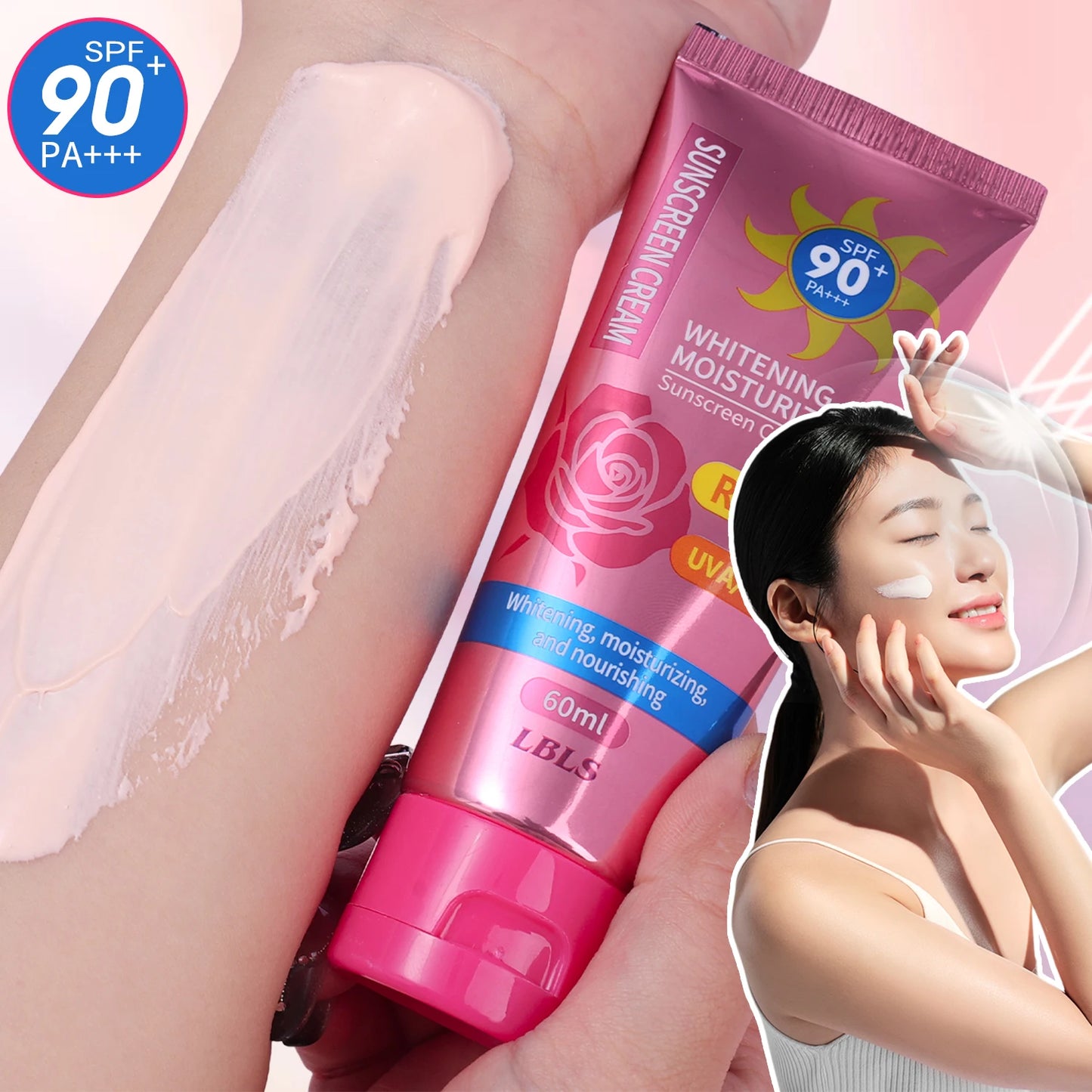 日焼け止め SPF90+ 紫外線保護 保湿 顔・体・腕・太もも用 サンブロック スキンケア 日焼け止めクリーム