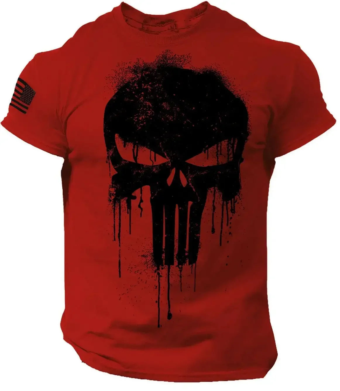 メンズTシャツ 3Dプリント 愛国的なドロップショルダー オーバーサイズ 半袖 スポーツウェア メンズ衣料 トップスカテゴリ Tシャツ