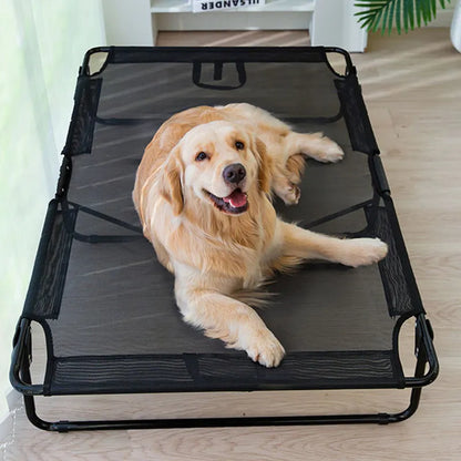 犬用ベッド 大型犬用通気性ドッグベッド キャンプ用スリーピングマット 犬小屋 防湿性 噛みつき防止 折りたたみ式犬小屋