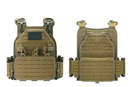 YAKEDA Tactical Vest Outdoor Hunting Plate Carrier Protective Adjustable Vest Airsoft Carrier Combat Equipment 6094 Vest by PETAL & GLOW