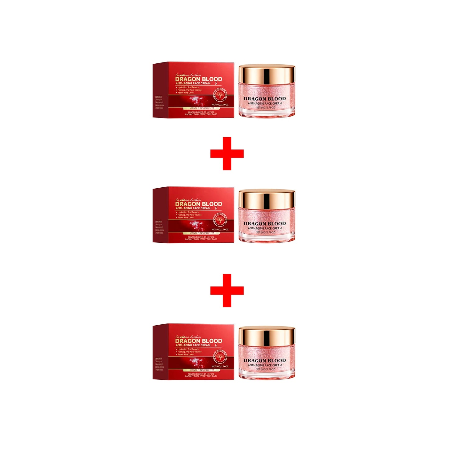 Dragon Blood Face Cream Anti Aging Fade Fine Lines Moisturizing Nourishing Skin Hydrating Improve Dry Skin Firming Face Care by PETAL & GLOW