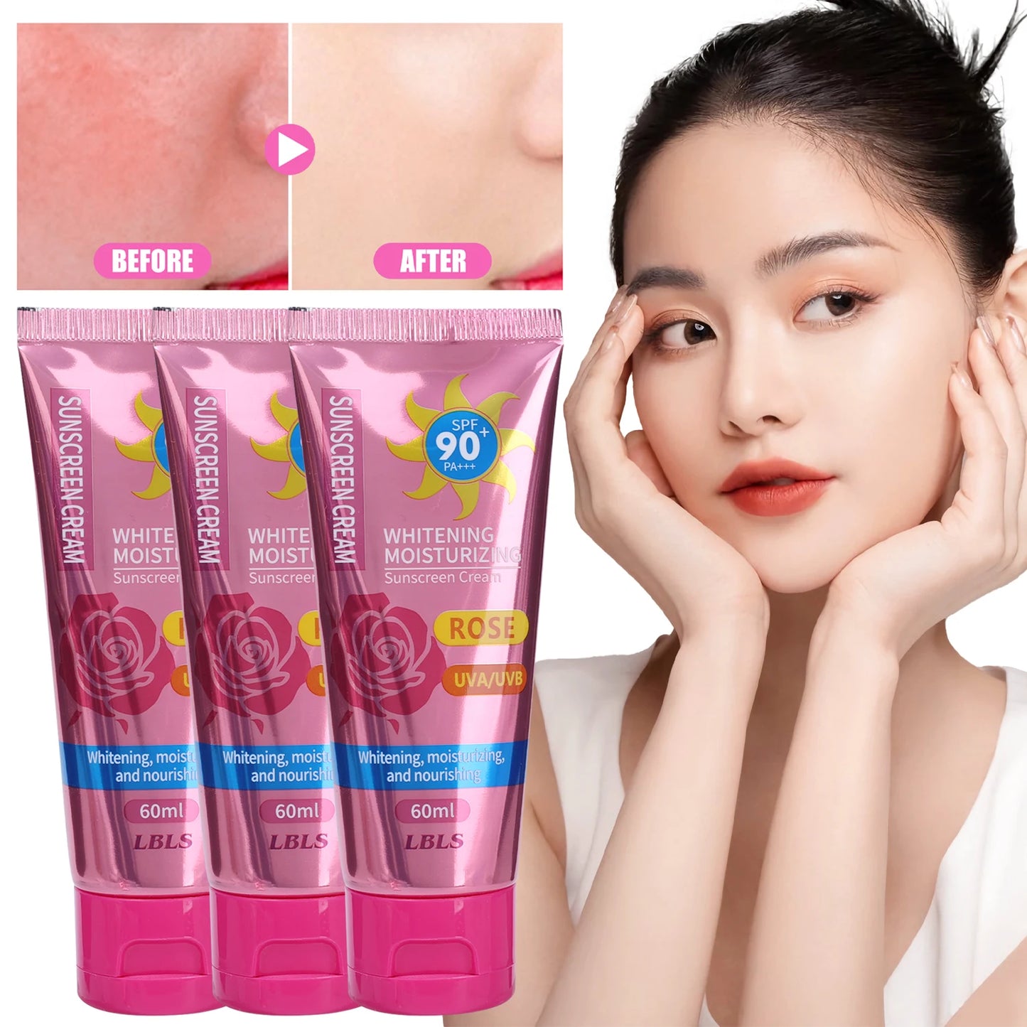 日焼け止め SPF90+ 紫外線保護 保湿 顔・体・腕・太もも用 サンブロック スキンケア 日焼け止めクリーム