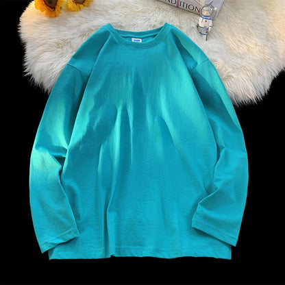 メンズ ブランクTシャツ ホワイト S-3XL オーバーサイズ 無地 ラージサイズ ファッション 長袖 トップス 男女兼用