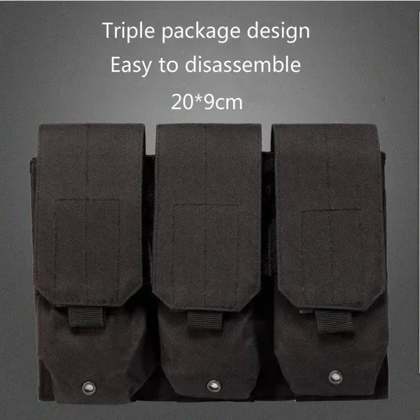 6094 Military Tactical Vest Body Armor Combat Army CS Gear Hunting Plate Carrier Airsoft Accessories Wargame Pouch Molle Vest by PETAL & GLOW