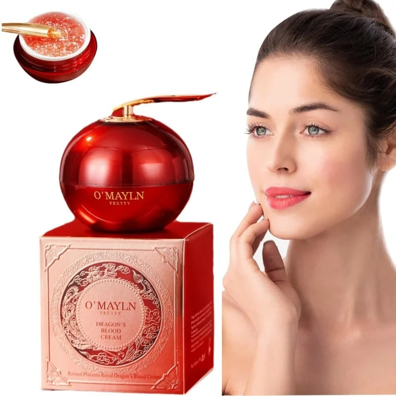 50G/Box Dragon Blood Facial Cream, Beauty Cream, Facial Skincare Essence, Lazy Toner, Firms and Moisturizes Skin, Makes Skin More Elastic and Vibrant, Looks Younger, Suitable for Both Men and Women, Daily Facial Care, Holiday by PETAL & GLOW