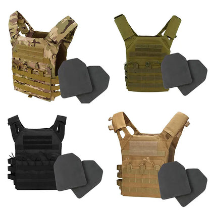 600D Body Armor Molle Hunting Lightweight Plate Carrier JPC tactical Vest With EVA Foam Board CS Game Jungle Security Equipment by PETAL & GLOW