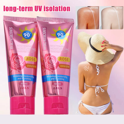 日焼け止め SPF90+ 紫外線保護 保湿 顔・体・腕・太もも用 サンブロック スキンケア 日焼け止めクリーム